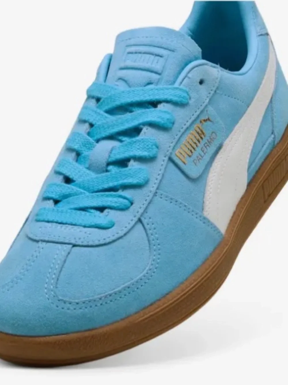 NEW PUMA Palmero Trainers, Light Blue Sneakers